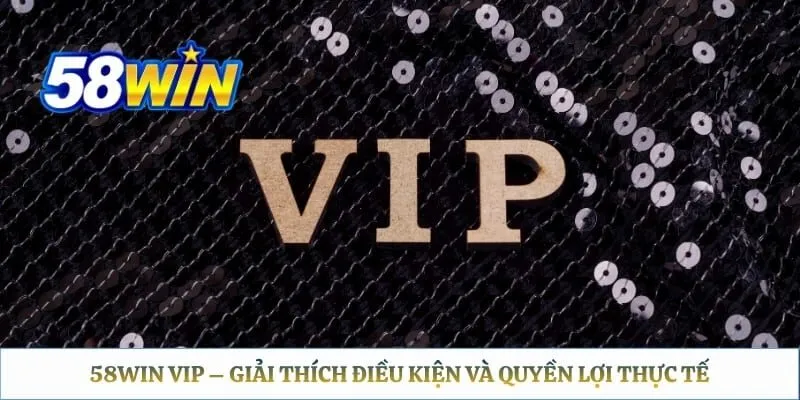 58win VIP – Giải Thích Điều Kiện Và Quyền Lợi Thực Tế
