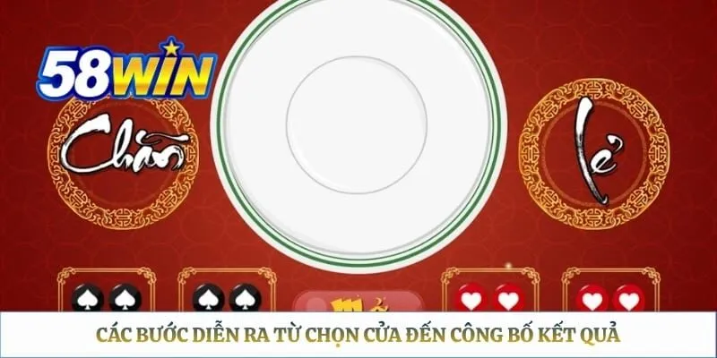 Xóc Đĩa 58WIN - Hướng Dẫn Luật Chơi Và Cửa Cược Chi Tiết Các bước diễn ra từ chọn cửa đến công bố kết quả