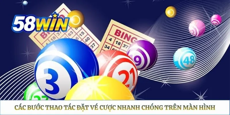 Các bước thao tác đặt vé cược nhanh chóng trên màn hình