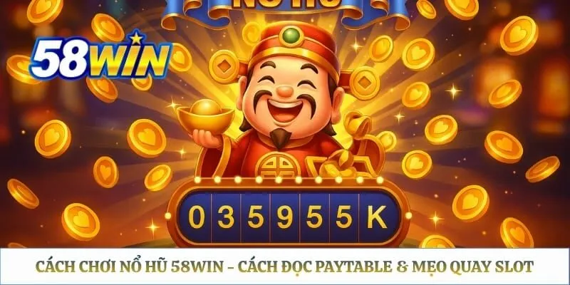 Cách Chơi Nổ Hũ 58WIN - Cách Đọc Paytable & Mẹo Quay Slot 