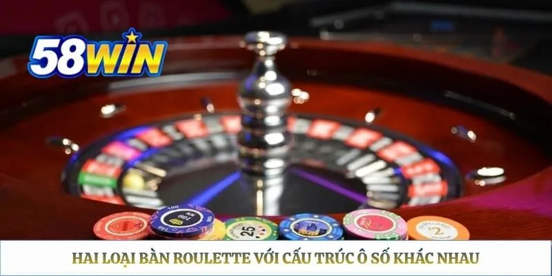 Roulette 58WIN - Hướng Dẫn Quy Tắc Và Các Cửa Đặt Cược Hai loại bàn roulette với cấu trúc ô số khác nhau
