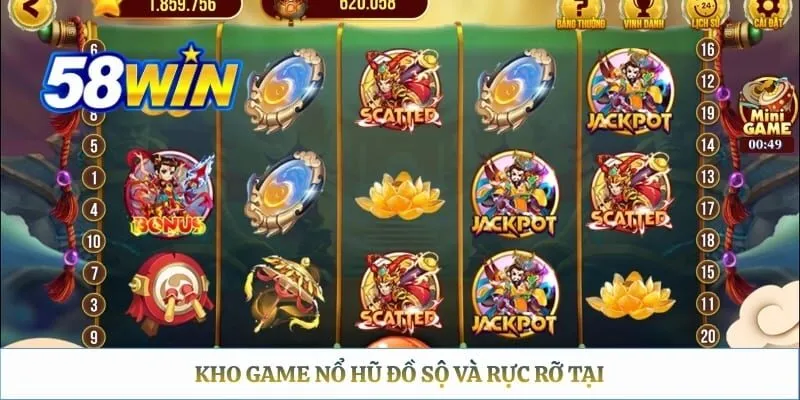 Cách Chơi Nổ Hũ 58WIN - Cách Đọc Paytable & Mẹo Quay Slot Kho game nổ hũ đồ sộ và rực rỡ tại