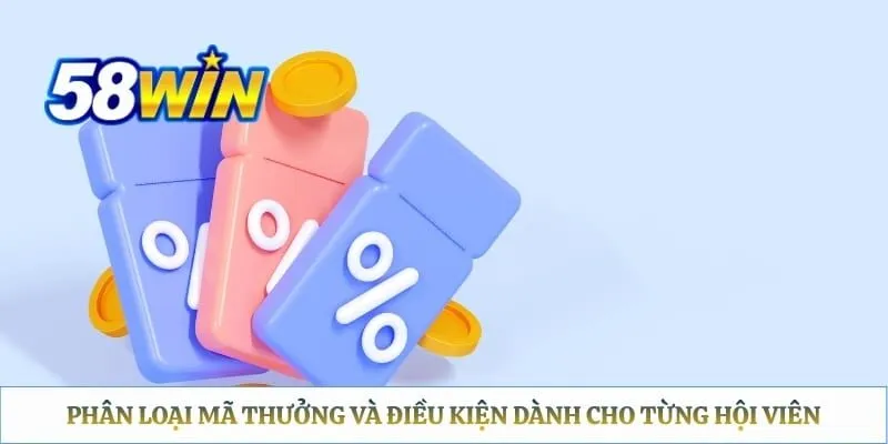 Giftcode 58WIN - Hướng Dẫn Nhập Mã Thưởng Và Xử Lý Lỗi Chi Tiết Phân loại mã thưởng và điều kiện dành cho từng hội viên