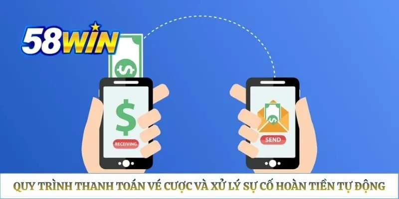 Quy trình thanh toán vé cược và xử lý sự cố hoàn tiền tự động